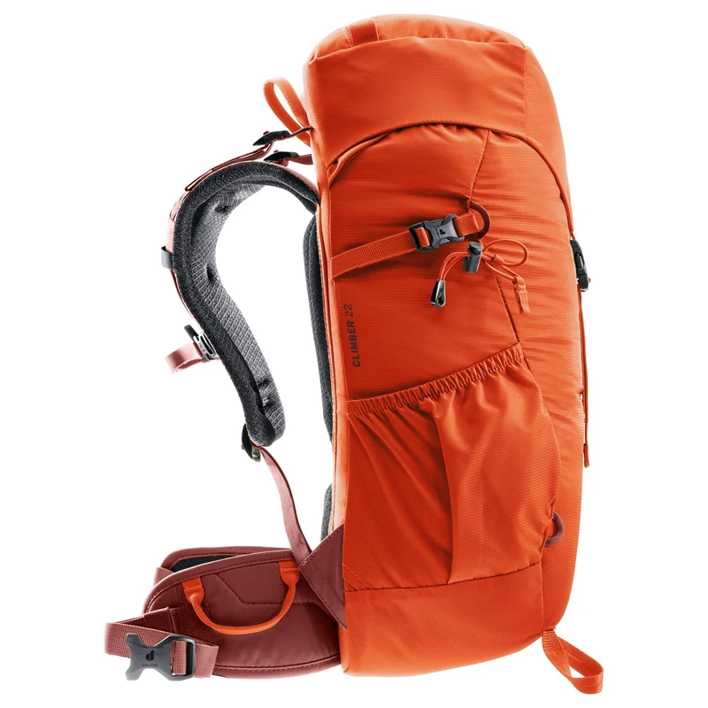Deuter Climber 22 - Mochila de senderismo junior 50 cm (papaya-redwood)