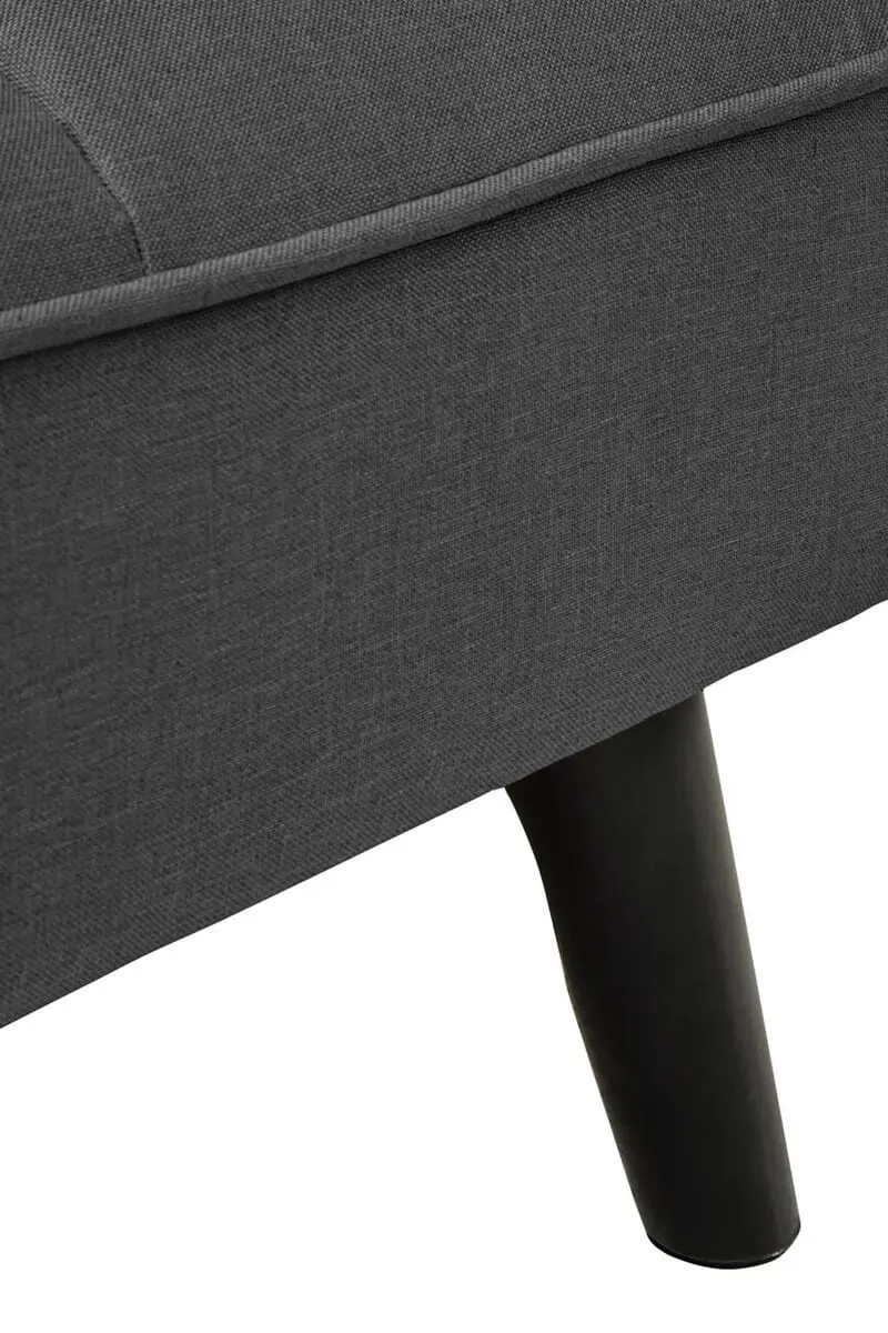 Valerie 3 Seat Dark Grey Sofa Bed