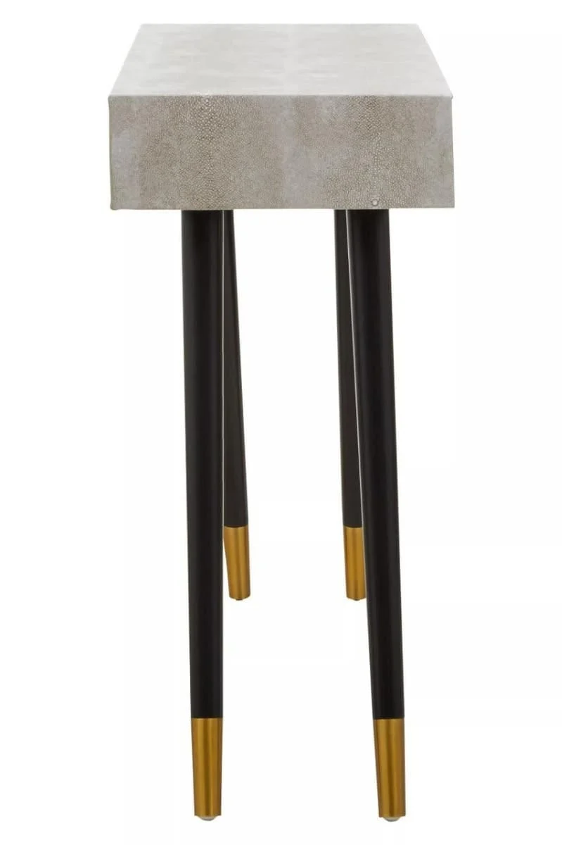 Cadio Shagreen Effect Two Drawer Console Table