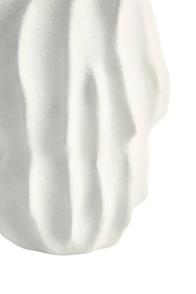 Broc Small White Textured Vase