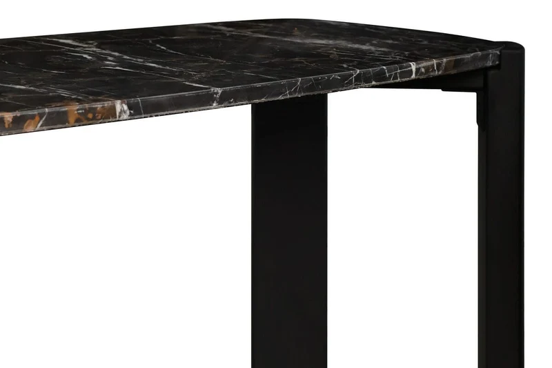 Palermo Black Marble Top and Acacia Wood Console Table