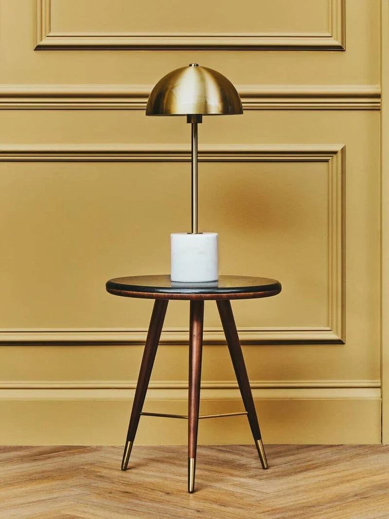 Murdoch Table Lamp with White Marble Base