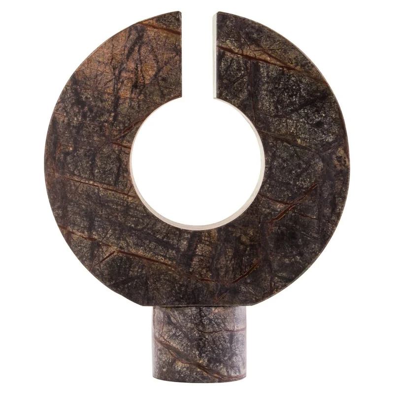 Fazio Forest Green Marble Sculpture