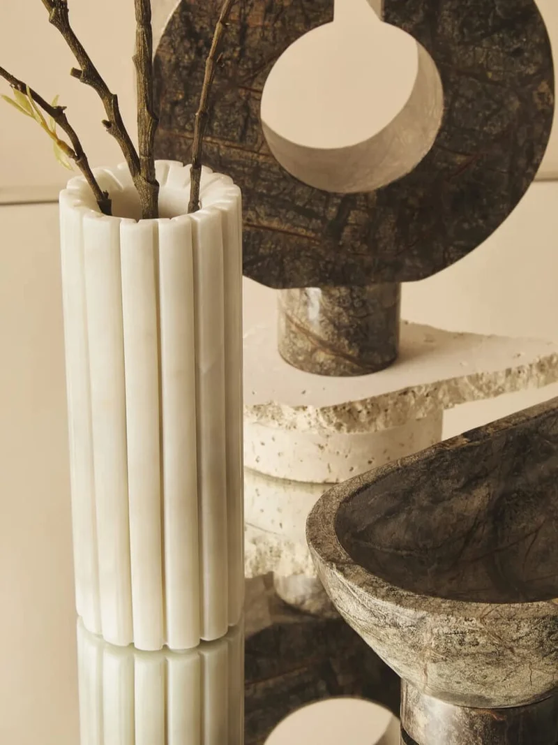 Fazio Forest Green Marble Sculpture