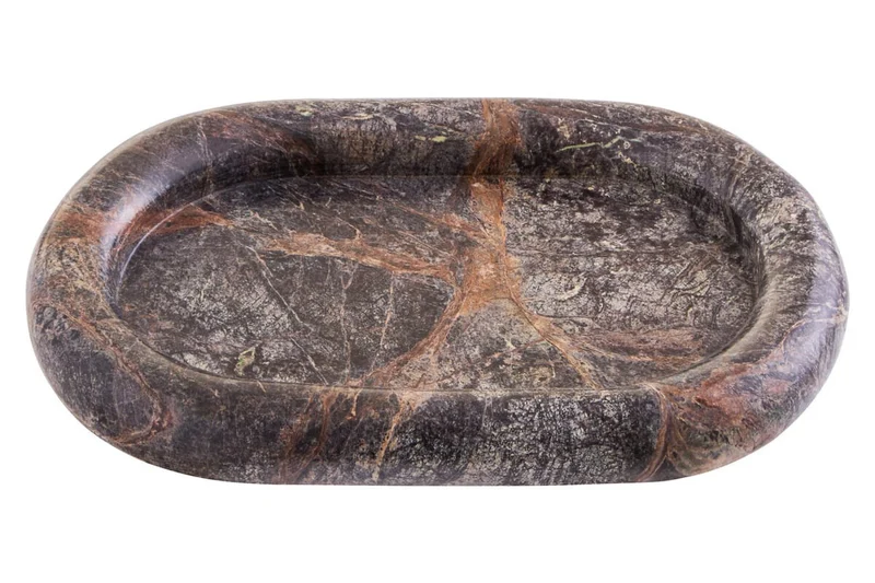 Fazio Forest Green Marble Catchall