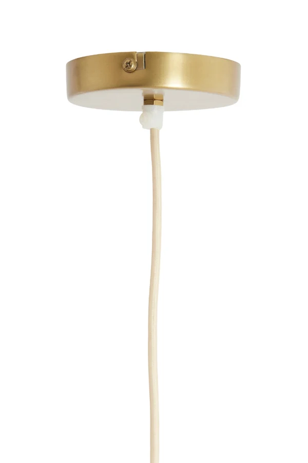 Hanging lamp 60x30 cm LAVRIRIA natural+wood | OUTLET