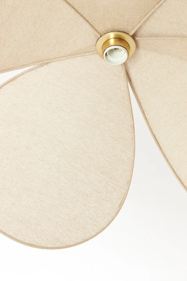 Hanging lamp 60x30 cm LAVRIRIA natural+wood | OUTLET