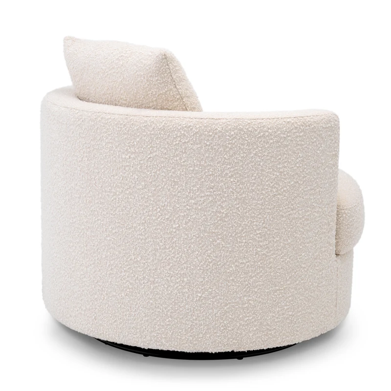 Swivel Chair Felix Boucle Cream