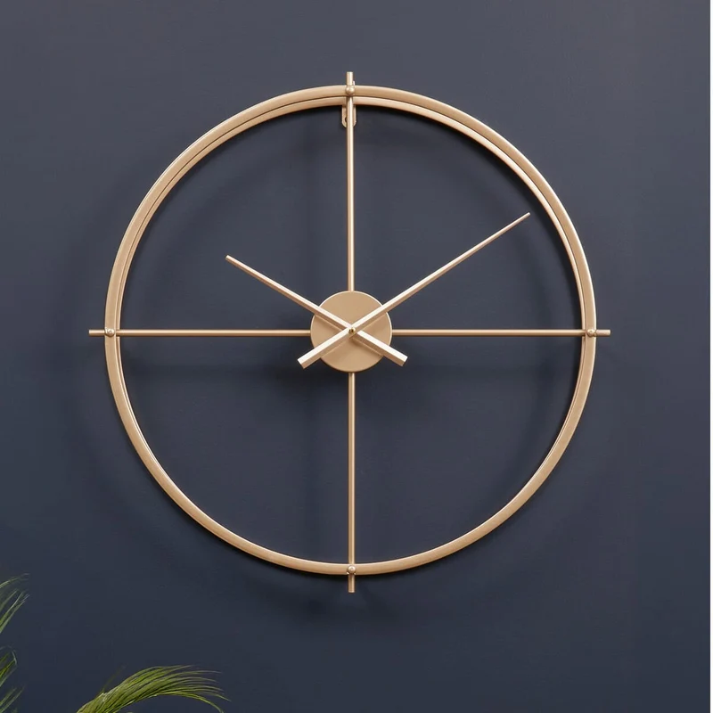 Kent 60cm Dia Large Gold Finish Wall Clock