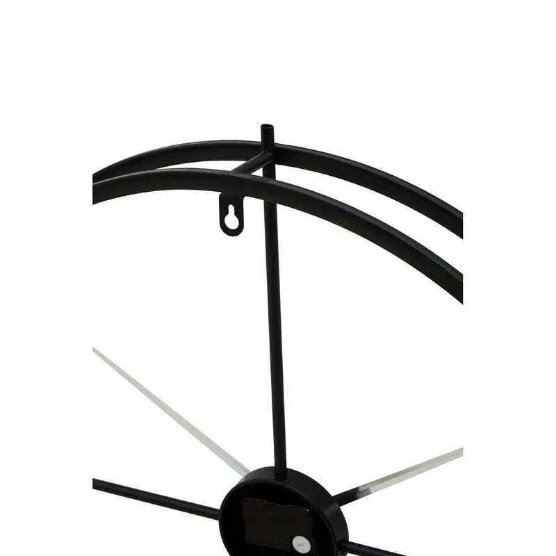 Kent 60cm Dia Large Black Finish Wall Clock