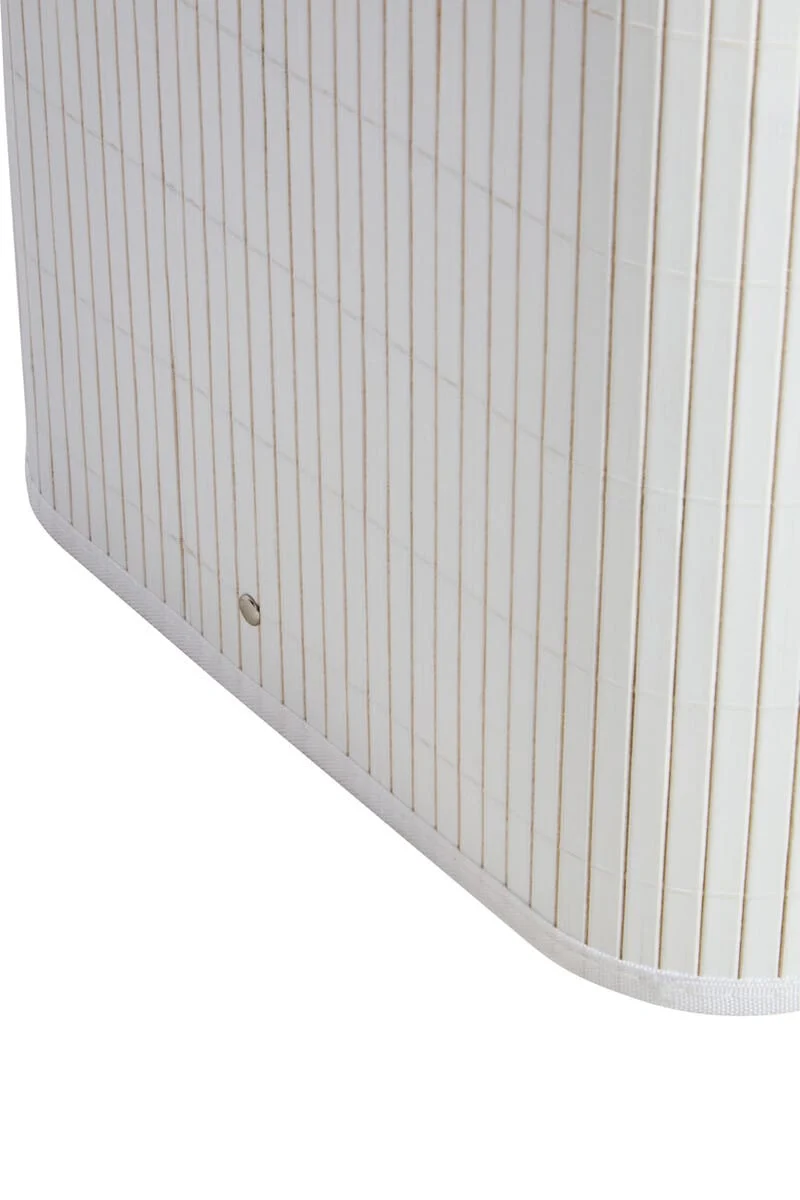 Kankyo White Bamboo Laundry Hamper