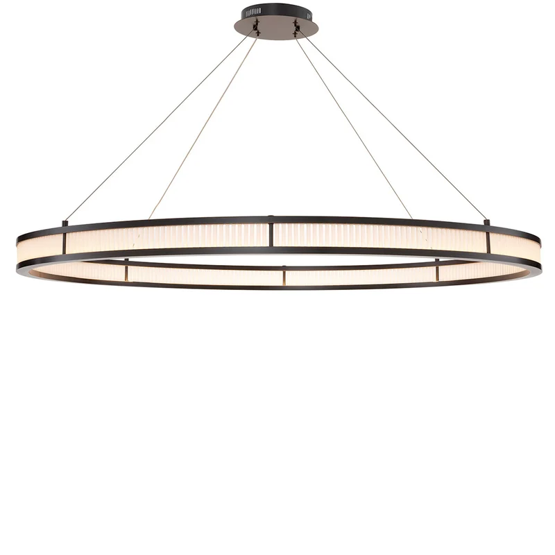 Chandelier Damien XL Bronze & Frosted Glass