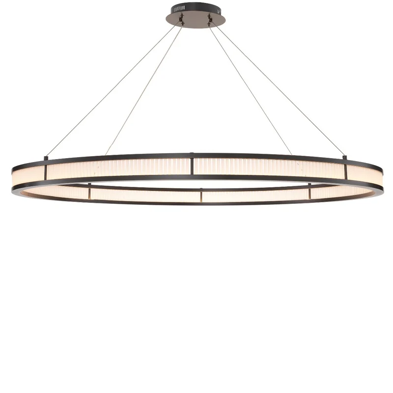 Chandelier Damien XL Bronze & Frosted Glass