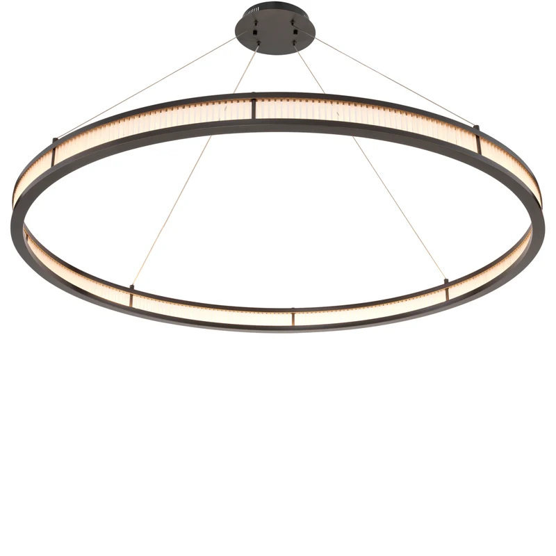 Chandelier Damien XL Bronze & Frosted Glass