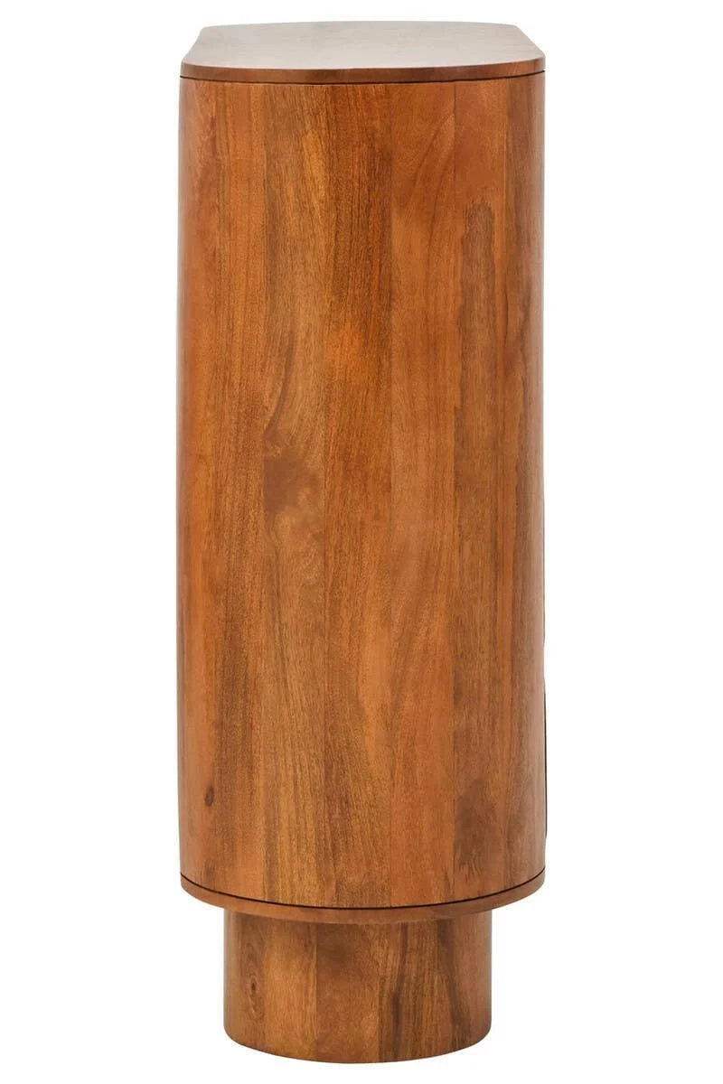 Torcino Two Door Brown Mango Wood Cabinet