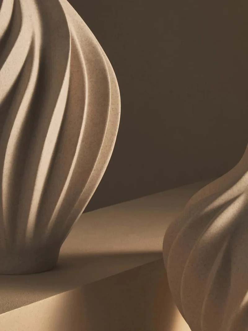 Broc Small Sandstone Effect Organic Vase