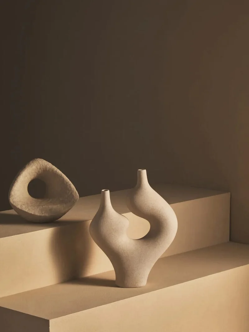 Broc Sandstone Effect Geometric Sculpture