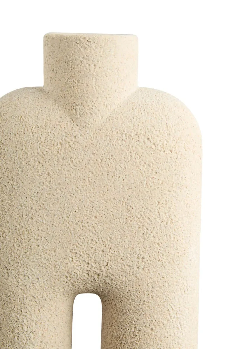 Broc Large Sandstone Effect Sculptured Vase