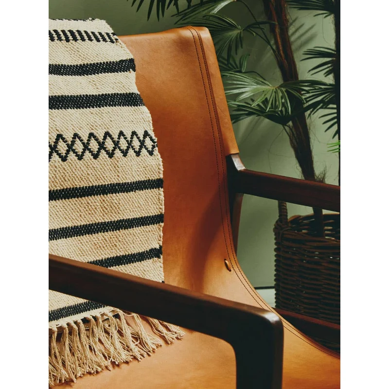 Inca Antique Brown Leather Sling Chair