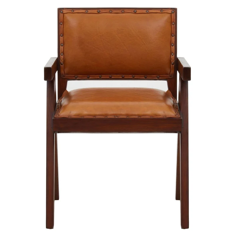 Inca Tan Leather Dining Chair