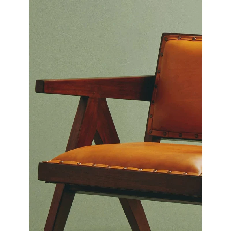 Inca Tan Leather Dining Chair