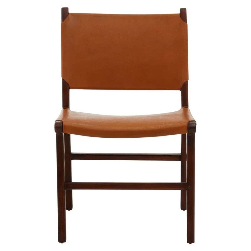 Inca Antique Brown Leather Chair