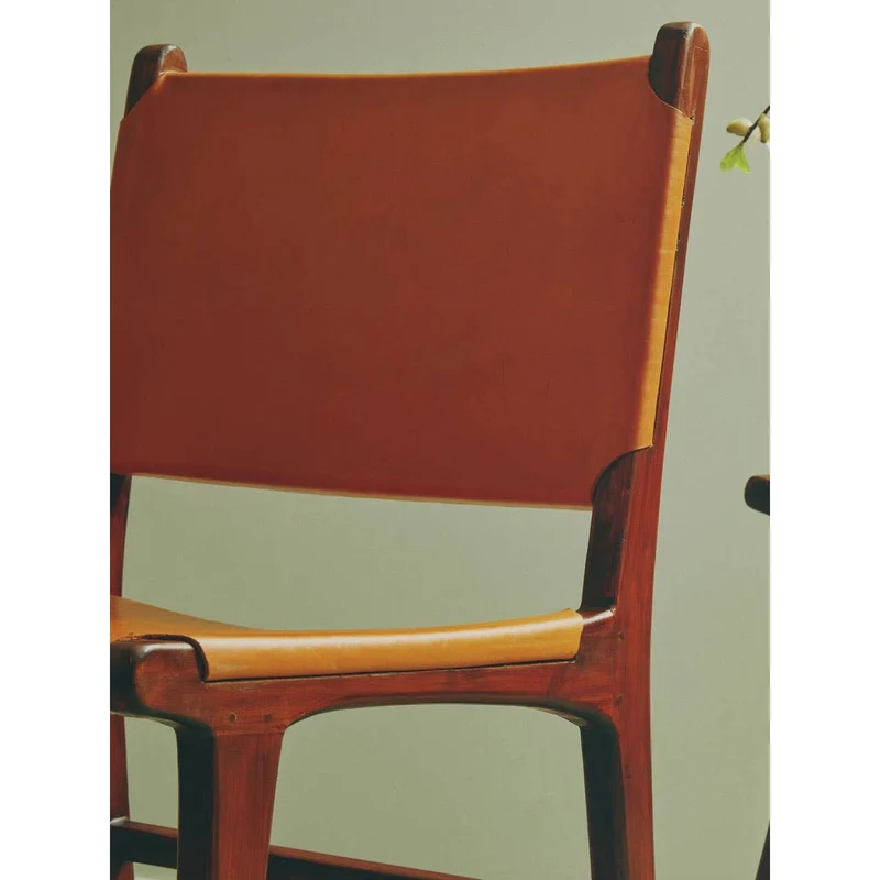 Inca Antique Brown Leather Chair