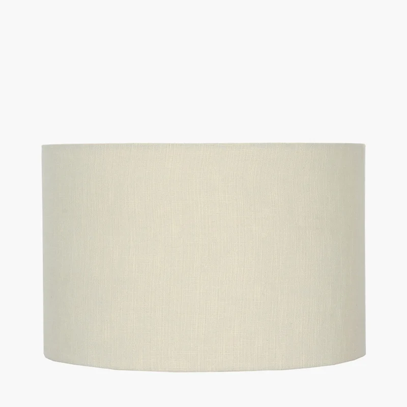 Lino 50cm Cream Self Lined Linen Drum Shade | OUTLET