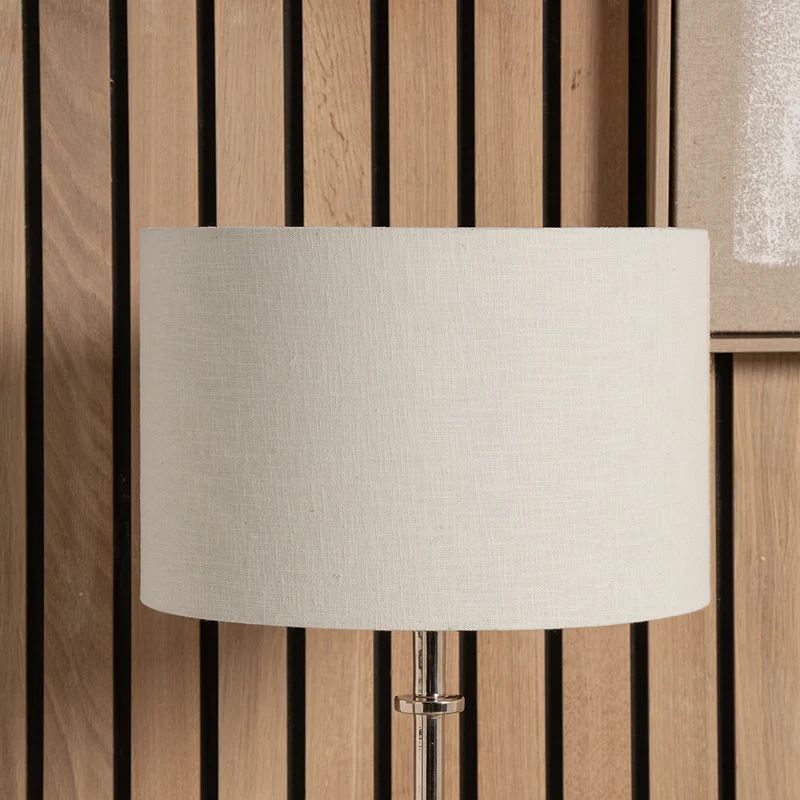 Lino 50cm Cream Self Lined Linen Drum Shade | OUTLET