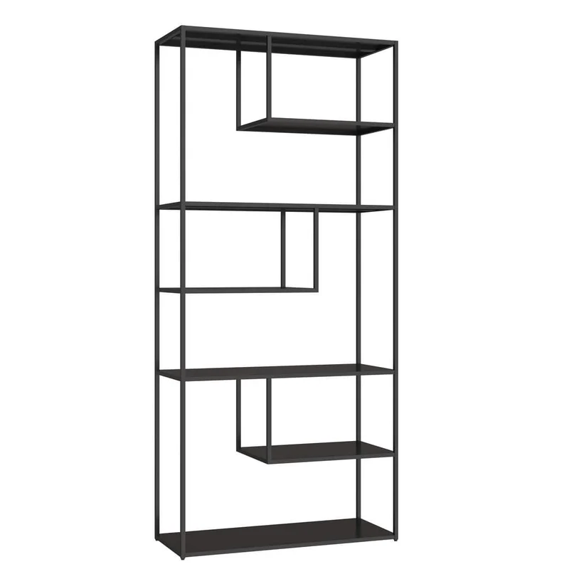 Acero Black Metal Multi Tier Shelving Unit