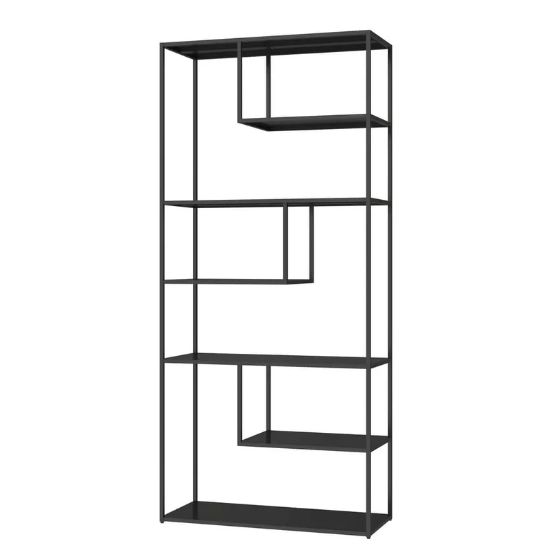 Acero Black Metal Multi Tier Shelving Unit