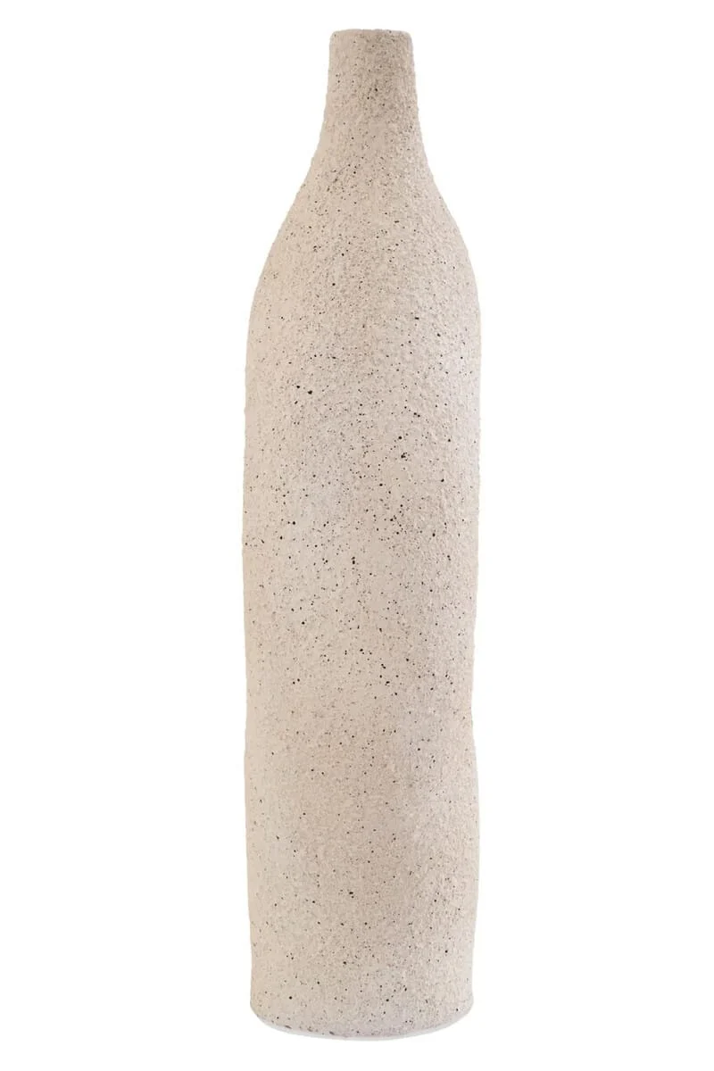 Broc Cream Textured Sculptural Vase