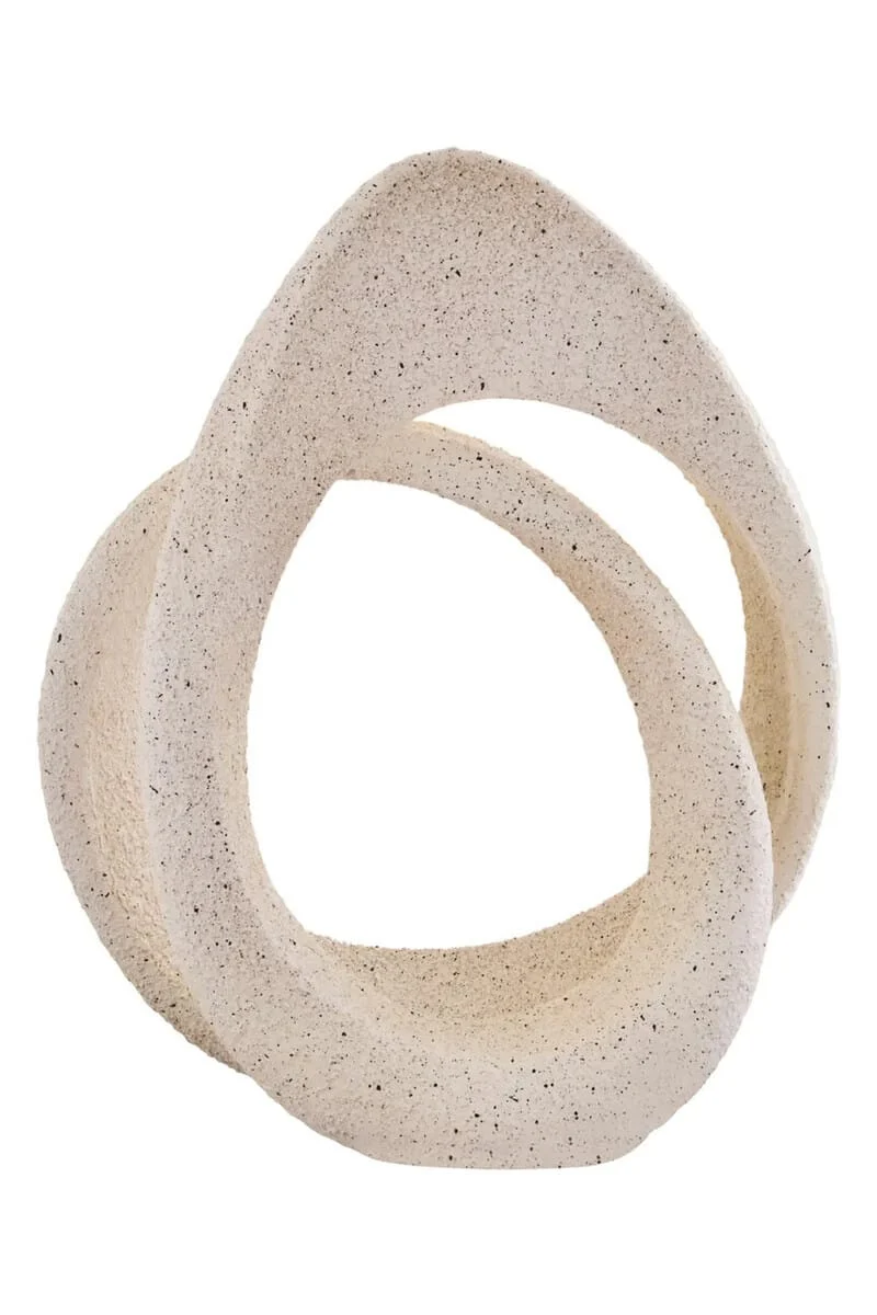 Broc Cream Textured Loop Sculpture