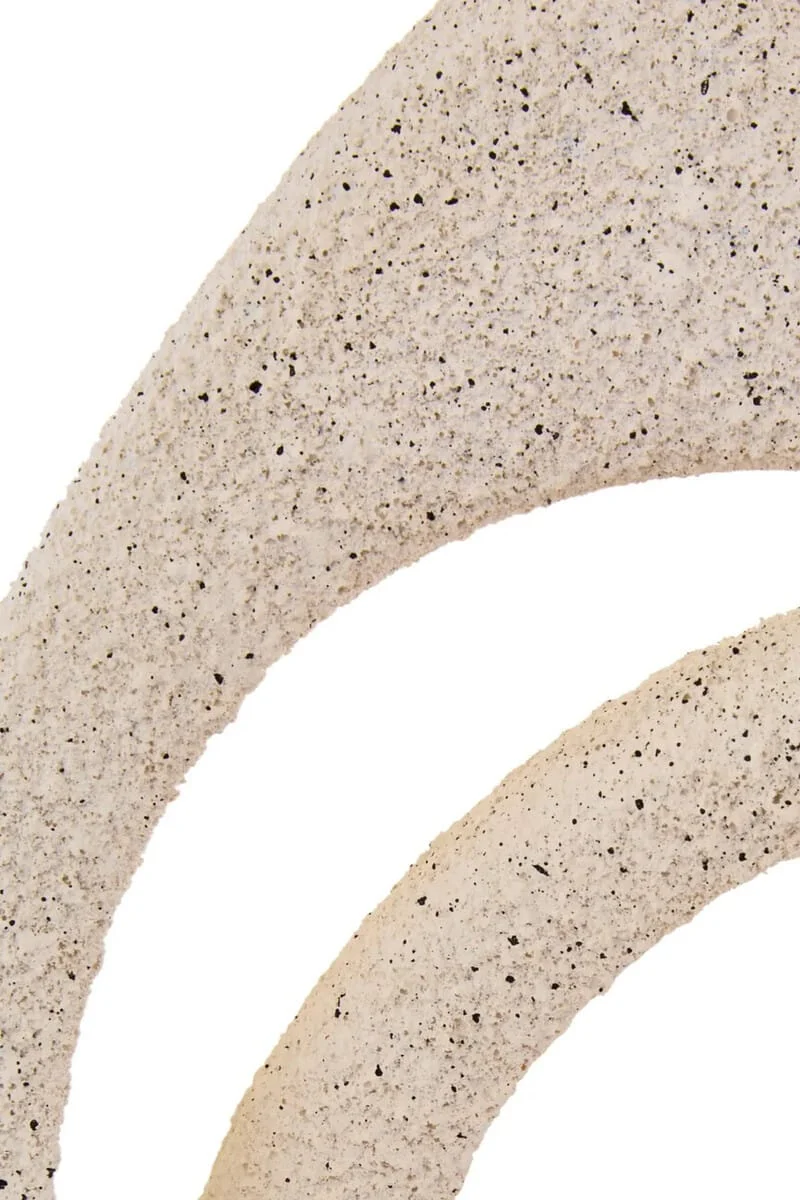 Broc Cream Textured Loop Sculpture