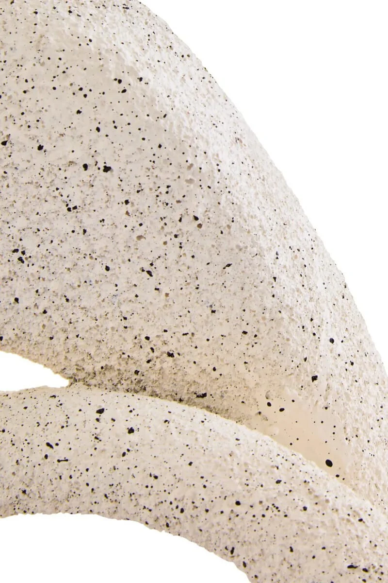 Broc Cream Textured Loop Sculpture