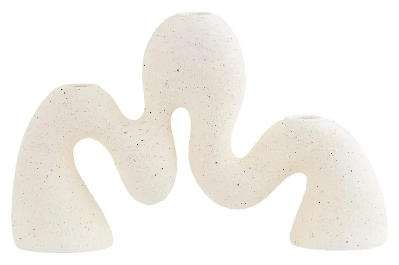 Broc Cream Organic Candle Holder