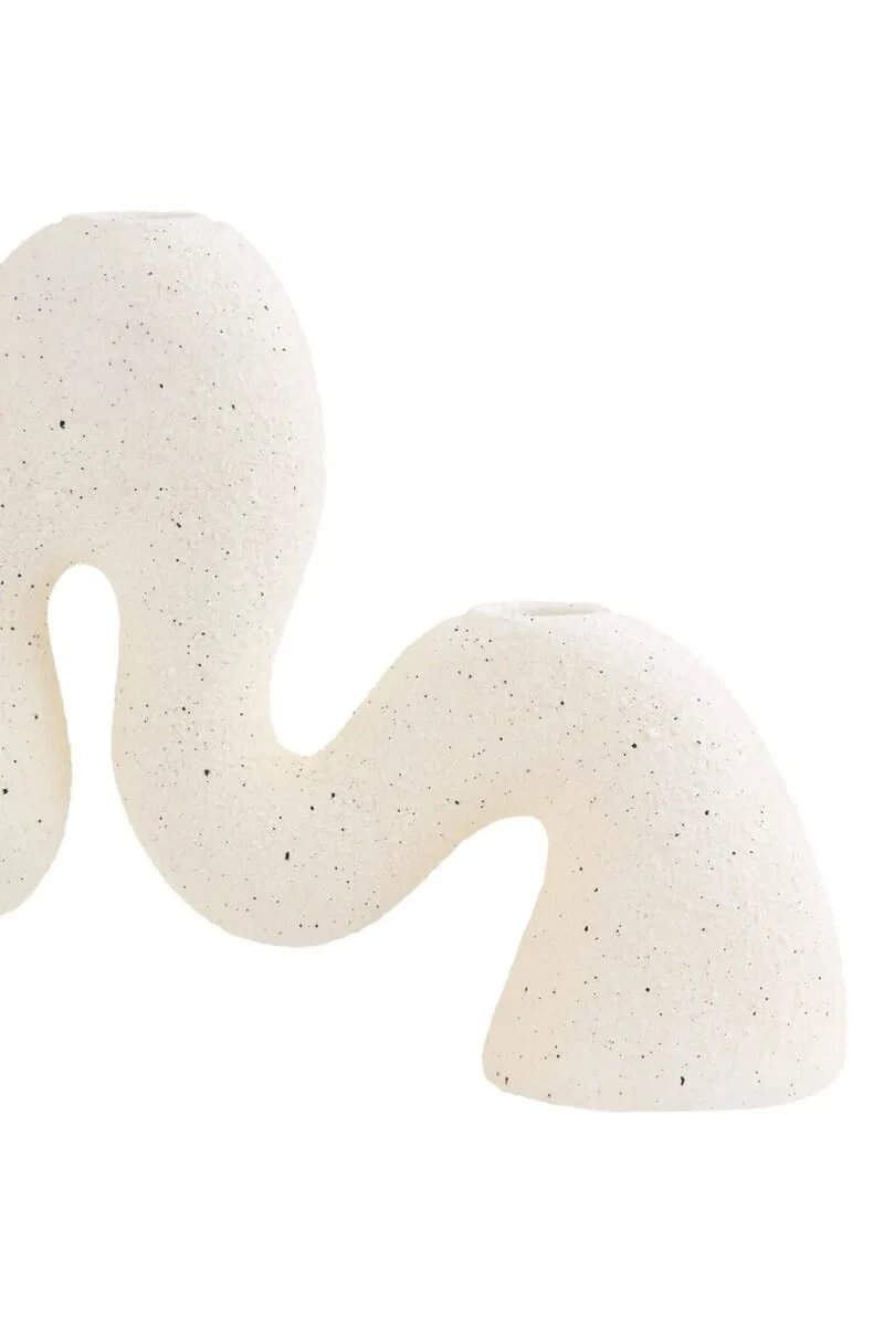Broc Cream Organic Candle Holder
