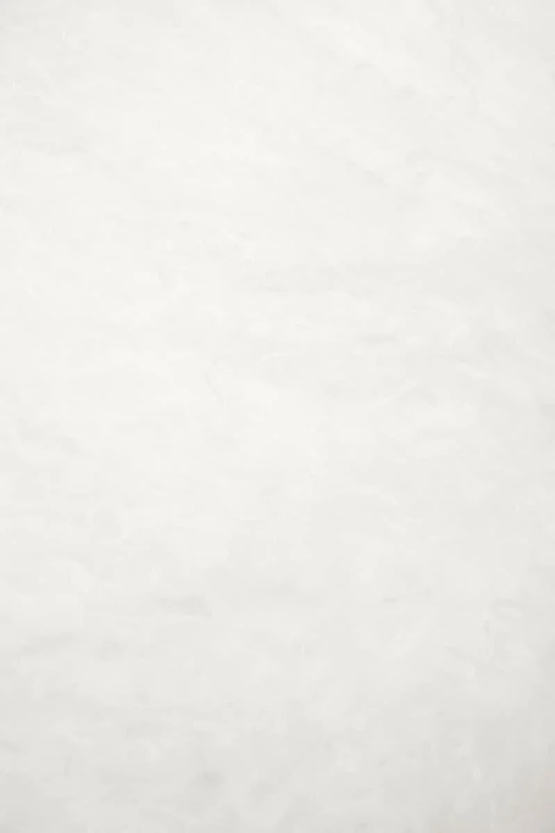 Bosie Real Mongolian Fur White Rectangular Cushion