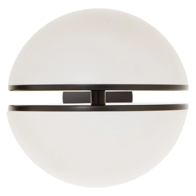 Abira Matt Black Ball Wall Light