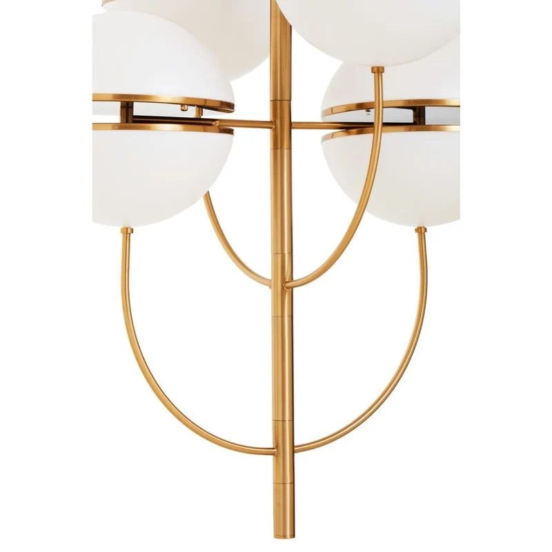 Abira Four Ball Brass Pendant Light