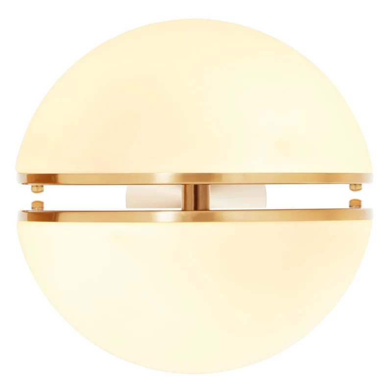 Abira Brushed Brass Ball Wall Light