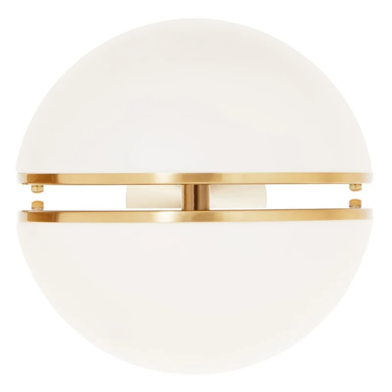 Abira Brushed Brass Ball Wall Light