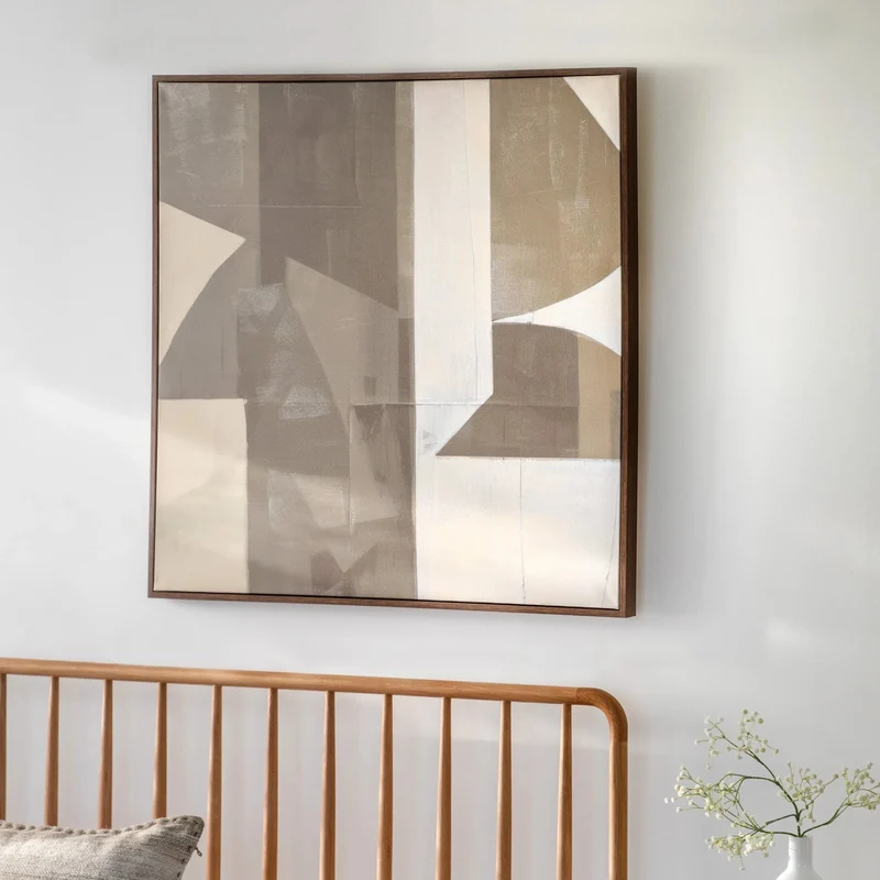 Cemento Abstract Framed Canvas | OUTLET