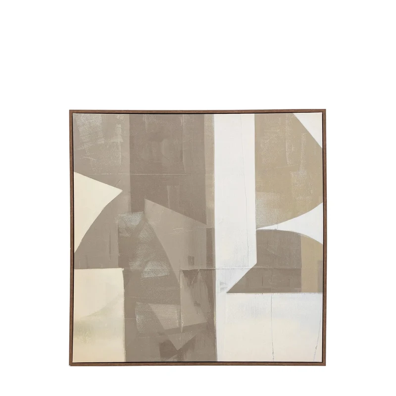 Cemento Abstract Framed Canvas | OUTLET
