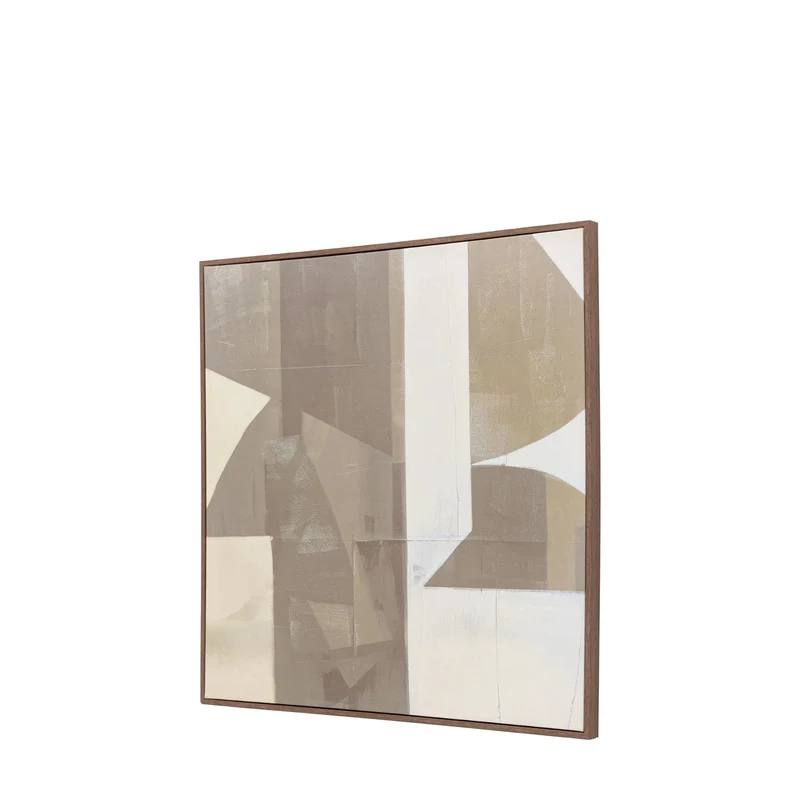 Cemento Abstract Framed Canvas | OUTLET
