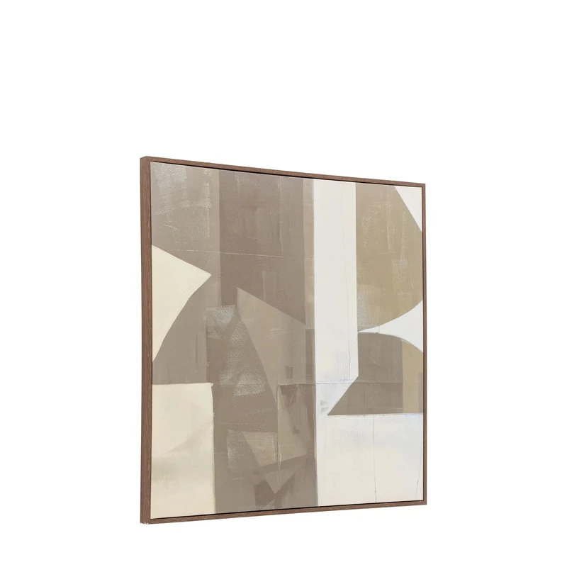 Cemento Abstract Framed Canvas | OUTLET