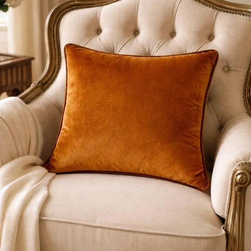Malini Luxe Tan Cushion | OUTLET
