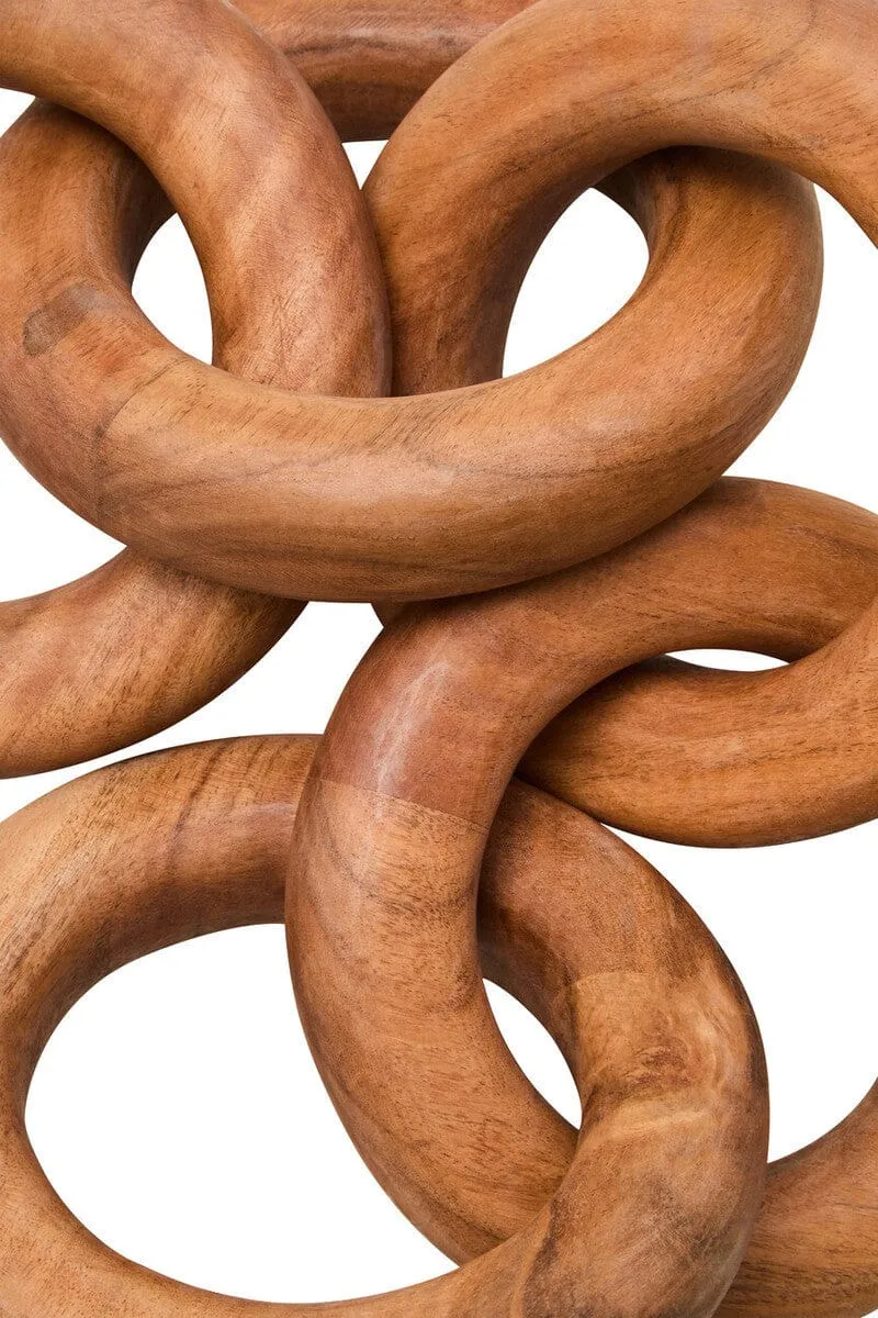 Cato Natural Wooden 5 Link Chain Decor | OUTLET