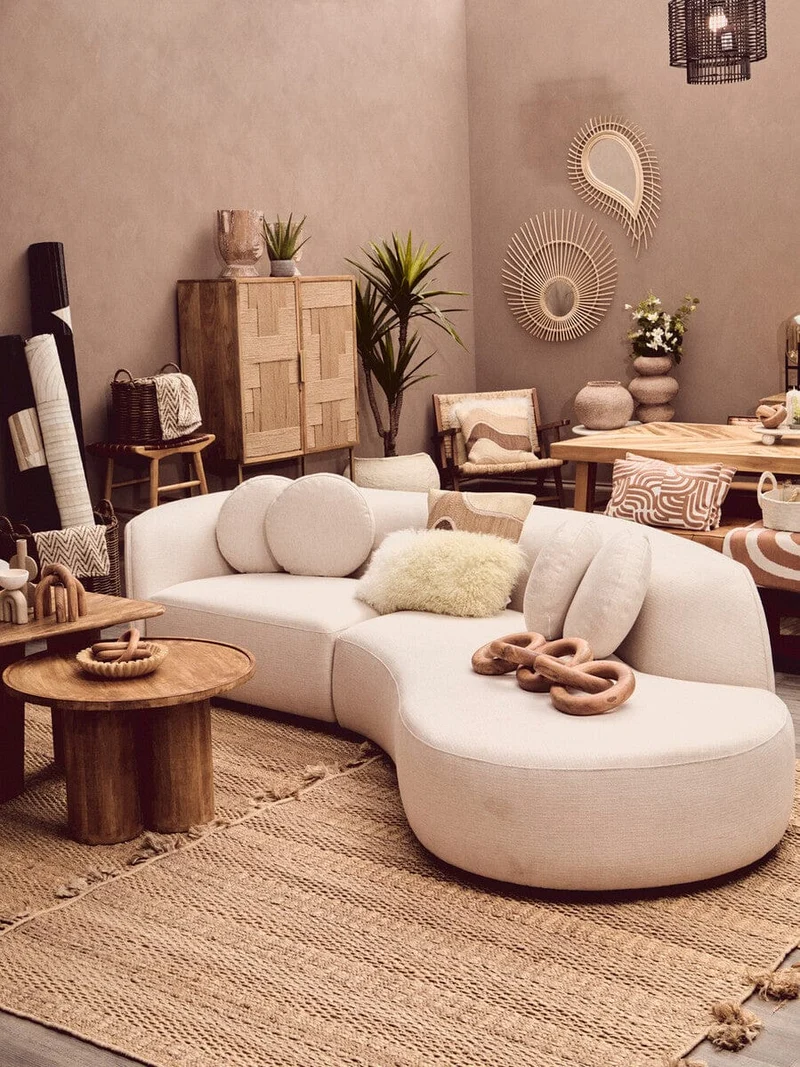 Cato Natural Wooden 5 Link Chain Decor | OUTLET