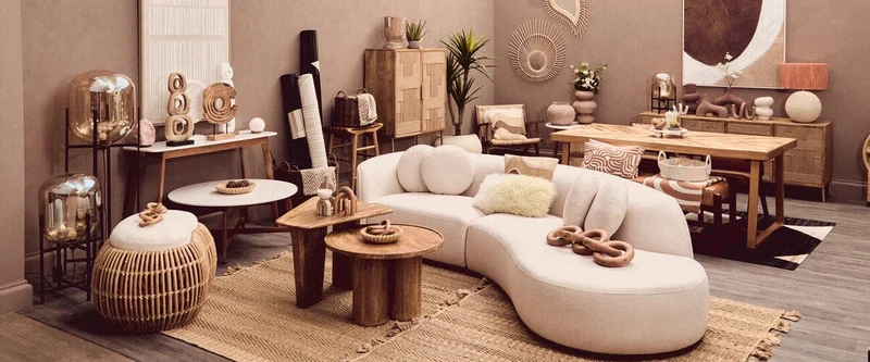 Cato Natural Wooden 5 Link Chain Decor | OUTLET